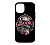 Carcasa para iPhone 12/12 Pro Crazy Book Lady Reader Bibliotecaria Novela Bookish Humor