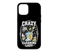 Carcasa para iPhone 12/12 Pro Crazy Cleaning Lady Conserje