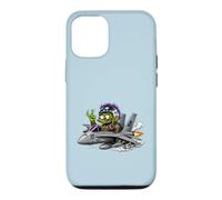 Carcasa para iPhone 12/12 Pro Crazy Monster Fighter Piloto Jet Cartoon Aviación Arte
