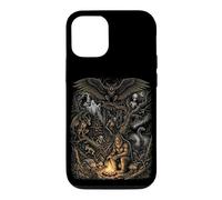 Carcasa para iPhone 12/12 Pro Criaturas del Bosque Misterioso Bigfoot Leyendas del Hombre Polilla