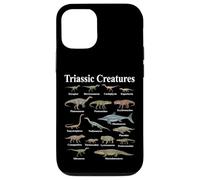 Carcasa para iPhone 12/12 Pro Criaturas Triásicas Primeros Reptiles Evolución Paleontología