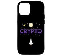 Carcasa para iPhone 12/12 Pro Cryptocurrency Space Rocket Crypto Go Up Only In Crypto