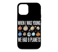 Carcasa para iPhone 12/12 Pro Cuando era Joven teníamos 9 Planetas Astronomía del Sistema Solar