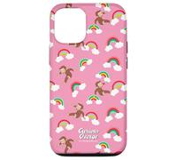 Carcasa para iPhone 12/12 Pro Curious George Rainbow Spring All Over Print