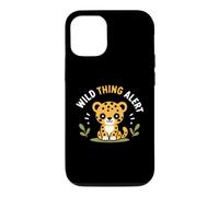 Carcasa para iPhone 12/12 Pro Cute Animal Leopard Quote Funny Wild Thing Alert