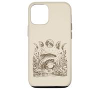 Carcasa para iPhone 12/12 Pro Cute Frog Mushroom Moon Witchy Fairy Grunge Vintage Graphic