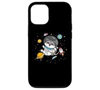 Carcasa para iPhone 12/12 Pro Cute Funny Kawaii Cartoon Kids Astronaut Space Raccoon Lover