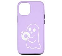 Carcasa para iPhone 12/12 Pro Cute Ghost Holding Vinyl Record Music Graphic - Lila