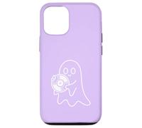 Carcasa para iPhone 12/12 Pro Cute Ghost Holding Vinyl Record Music Graphic - Lila