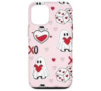 Carcasa para iPhone 12/12 Pro Cute Ghost Valentines XOXO Heart Dice Spooky