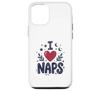 Carcasa para iPhone 12/12 Pro Cute I Heart Naps Design for Moms, Sleepy Girl Funny Mom