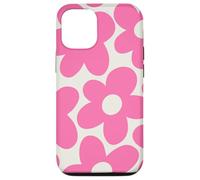 Carcasa para iPhone 12/12 Pro Cute Pink Aesthetic Chic Flowers Floral Retro Daisy Women