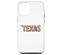 Carcasa para iPhone 12/12 Pro Cute Vintage Boho Texas State Floral Bubble Women and Girls