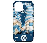 Carcasa para iPhone 12/12 Pro Cute Winter Gnomes with Snowflakes Snowball Decor & Snowman