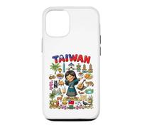 Carcasa para iPhone 12/12 Pro Dabbing Taiwán Girl Flag Dress Taipei Bubble Tea Pride Kids