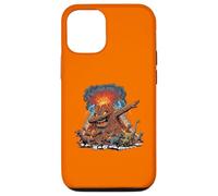 Carcasa para iPhone 12/12 Pro Dabbing Volcano Geography Volcanologist Scary Dinosaur