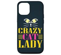 Carcasa para iPhone 12/12 Pro Dama de Gato, Loca Dama de Gato
