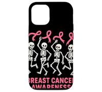 Carcasa para iPhone 12/12 Pro Dancing Skeletons Pink Ribbon Breast Cancer Awareness