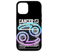Carcasa para iPhone 12/12 Pro Datos Nutricionales del Cáncer Signo del Zodíaco Astrología Azul Púrpura