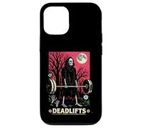 Carcasa para iPhone 12/12 Pro Deadlift Esqueleto Vintage Gimnasio Humor Halloween Entrenamiento
