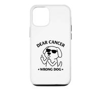Carcasa para iPhone 12/12 Pro Dear Cancer Wrong Dog Funny Cancer Concientización del Cáncer Diseño de Perro