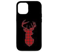 Carcasa para iPhone 12/12 Pro Deer Plaid Red Reindeer Buck Christmas Xmas