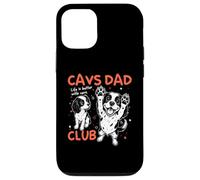Carcasa para iPhone 12/12 Pro Día del Padre de los Cavs Dad Club King Charles Cavalier Dog Dad Man