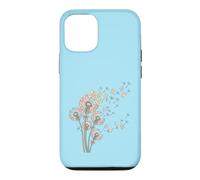 Carcasa para iPhone 12/12 Pro Dientes de león y Mahjong Tiles Bam Crak Dots Make A Wish Flower