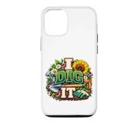 Carcasa para iPhone 12/12 Pro Dig It Divertido Jardín de Flores Humor Jardín