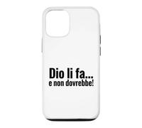 Carcasa para iPhone 12/12 Pro DIO li FA e Non dovrebbe Cita irónica Minimalista