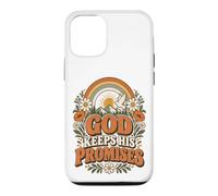 Carcasa para iPhone 12/12 Pro Dios Cumple Sus promesas Rainbow Floral Christian Faith