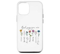 Carcasa para iPhone 12/12 Pro Dios Dice Que Eres único Especial Fuerte fe Cristiana