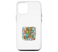 Carcasa para iPhone 12/12 Pro Diseño Colorido de Estilo de Vida Stay Awake Drink Coffee