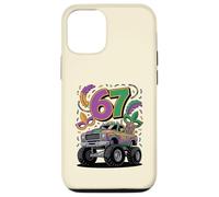 Carcasa para iPhone 12/12 Pro Diseño de Carnaval de Mardi Gras Monster Car Truck 67