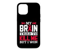 Carcasa para iPhone 12/12 Pro Diseño de Cinta MY Brain Tried TO Kill ME Pero I Won