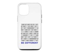 Carcasa para iPhone 12/12 Pro Diseño de código Binario Be Different | Programador de codificación Nerd IT