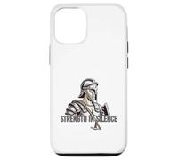 Carcasa para iPhone 12/12 Pro Diseño Espartano de Guerrero de Fuerza en Silencio