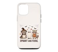 Carcasa para iPhone 12/12 Pro Disfraces de Halloween espeluznantes y Salvajes de Mapache y Fantasma