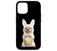 Carcasa para iPhone 12/12 Pro Disfraz de Perro Cocker Spaniel con Conejito de Pascua