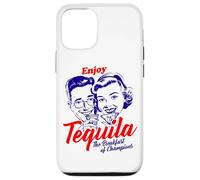 Carcasa para iPhone 12/12 Pro Disfrute de Tequila Desayuno de campeones Retro
