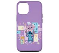 Carcasa para iPhone 12/12 Pro Disney Stitch & Angel Spring Easter Friendly Flower Faces