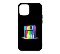 Carcasa para iPhone 12/12 Pro Disquete Retro de Pintura goteando