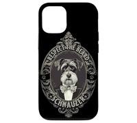 Carcasa para iPhone 12/12 Pro Distinguido Schnauzer Vintage Barbudo Caballero