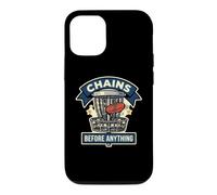Carcasa para iPhone 12/12 Pro Divertida Cesta de Golf Chains Before Anything Frisbee Sport