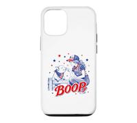 Carcasa para iPhone 12/12 Pro Divertido 4 de Julio Boop Farm Girl & Baby Pig Patriotic USA