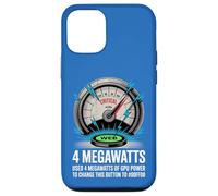 Carcasa para iPhone 12/12 Pro Divertido AI 4 Megavatios GPU Power Web Medidor Crítico Tech Humor