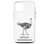 Carcasa para iPhone 12/12 Pro Divertido Avestruz sin Pantalones Thundergoose Nombre Animal Broma estúpida