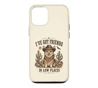 Carcasa para iPhone 12/12 Pro Divertido Corgi Cowboy in Low Places Country Friends Dog Humor