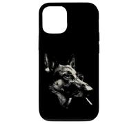 Carcasa para iPhone 12/12 Pro Divertido diseño de Estilo Retro canino Intelectual para Amantes de los Perros
