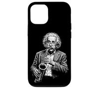 Carcasa para iPhone 12/12 Pro Divertido Física Científico Jugando Saxofón Matemáticas Nerd Ciencia Humor